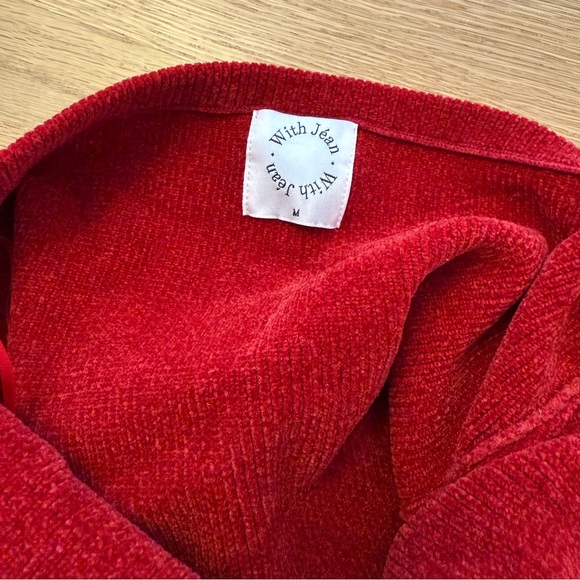 With Jean Rose Top Red - Picture 7 of 7